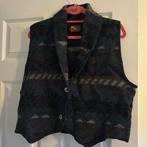 Vintage Wool Vest- Womens Large